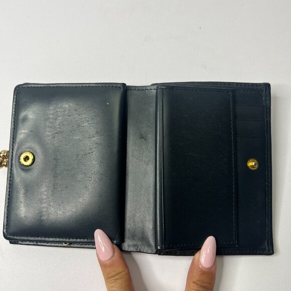 Burberry Vintage Blue and Red Plaid Kiss lock Wallet EUC! - Picture 6 of 9